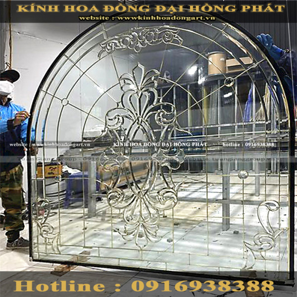 Vách kính hoa đồng VM - 009