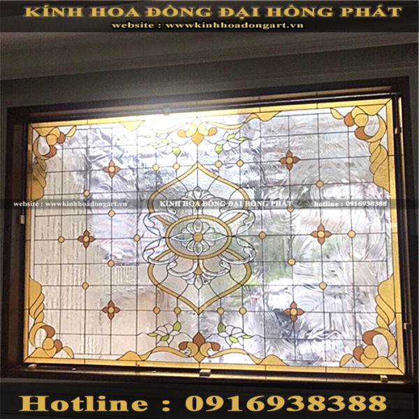 Vách kính hoa đồng VV - 011