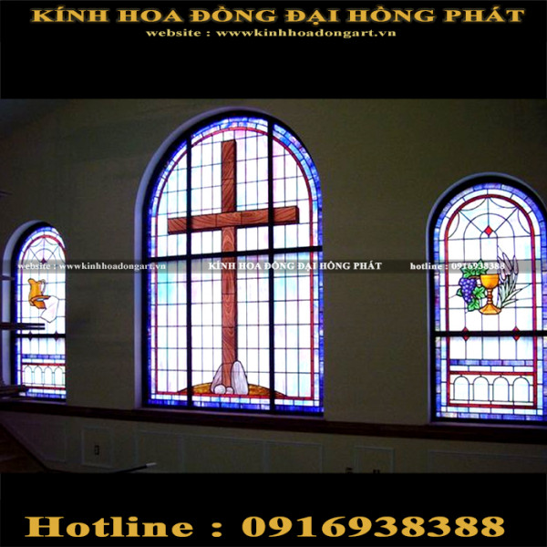 Kính nhà thờ KNT - 018