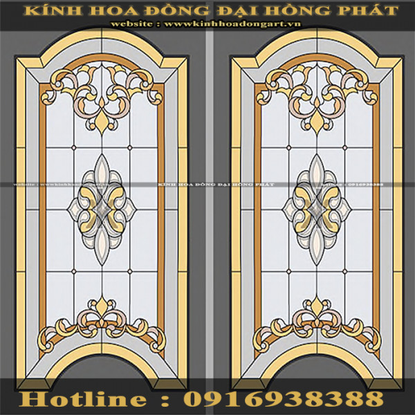 Cửa kính hoa đồng MCK - 026