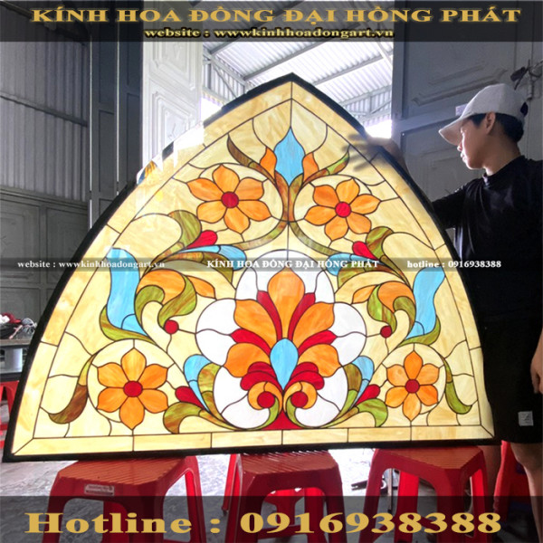 Vách kính hoa đồng VM - 025