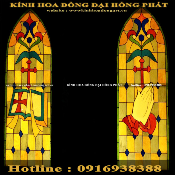 Kính nhà thờ KNT - 038