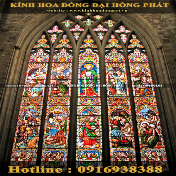 Kính nhà thờ KNT - 023