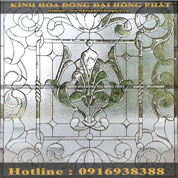 Vách kính hoa đồng VV - 020