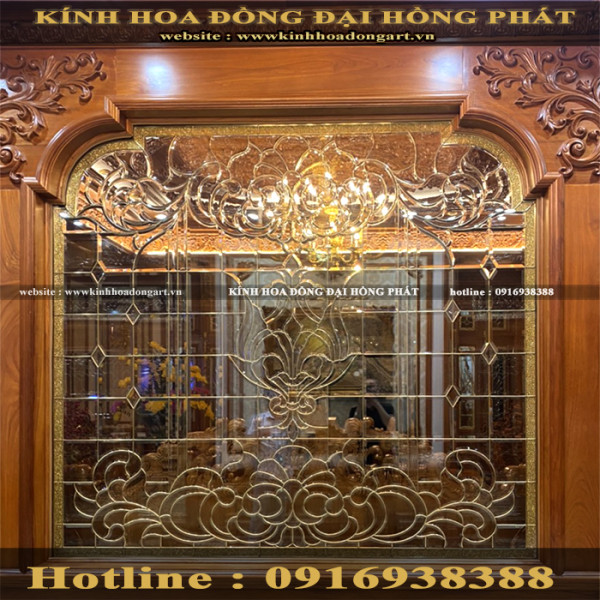 Vách kính hoa đồng VM - 024