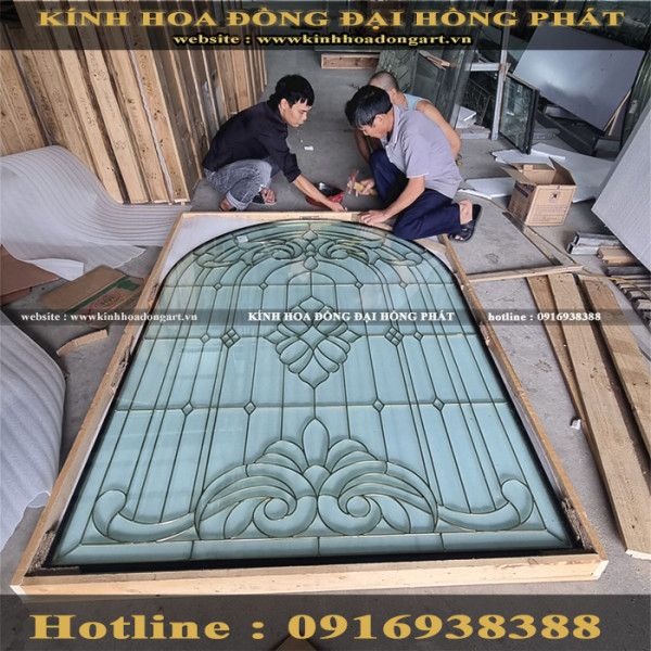Vách kính hoa đồng VM - 011
