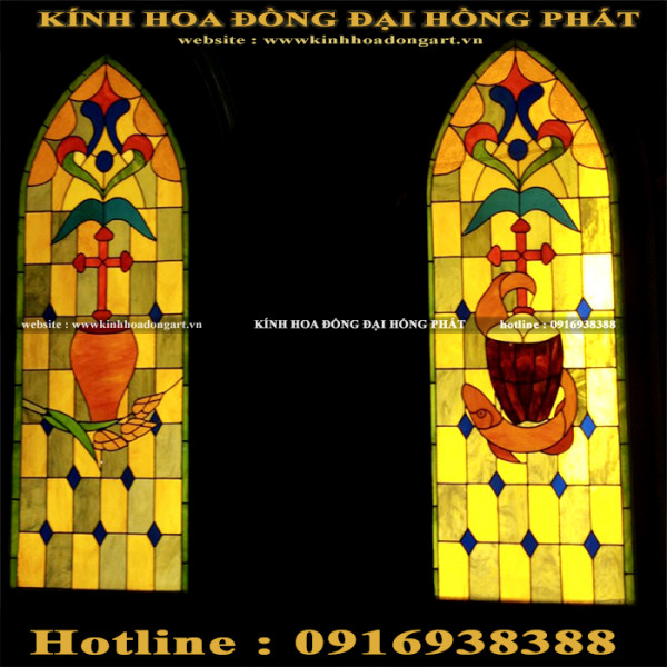 Kính nhà thờ KNT - 034