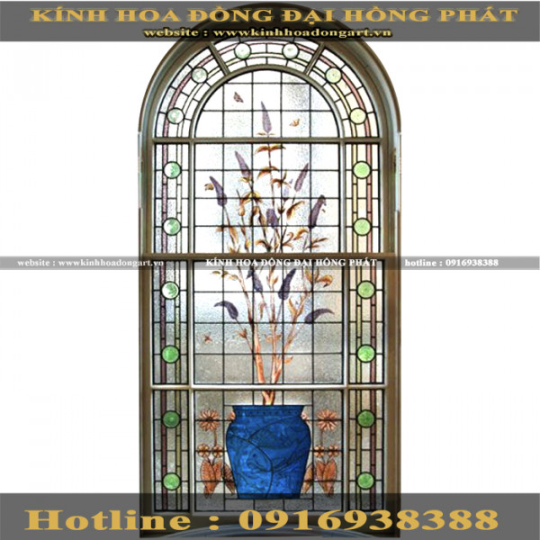 Vách kính hoa đồng VM - 015