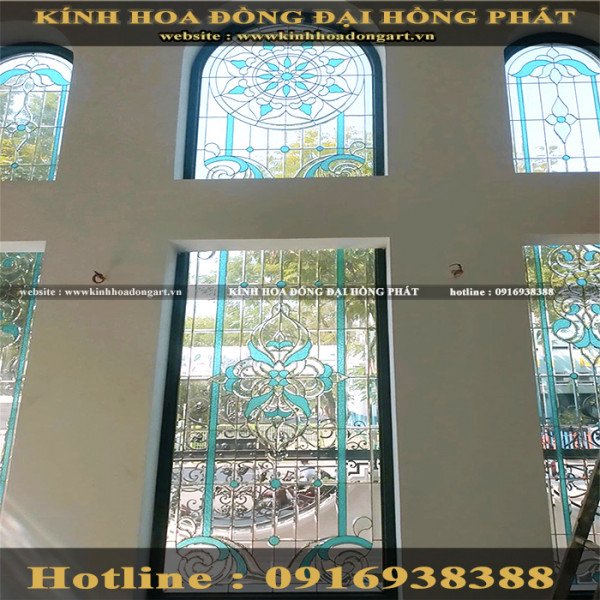 Vách kính hoa đồng VM - 026