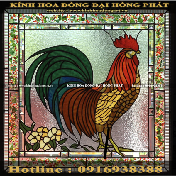 Vách kính hoa đồng VV - 026