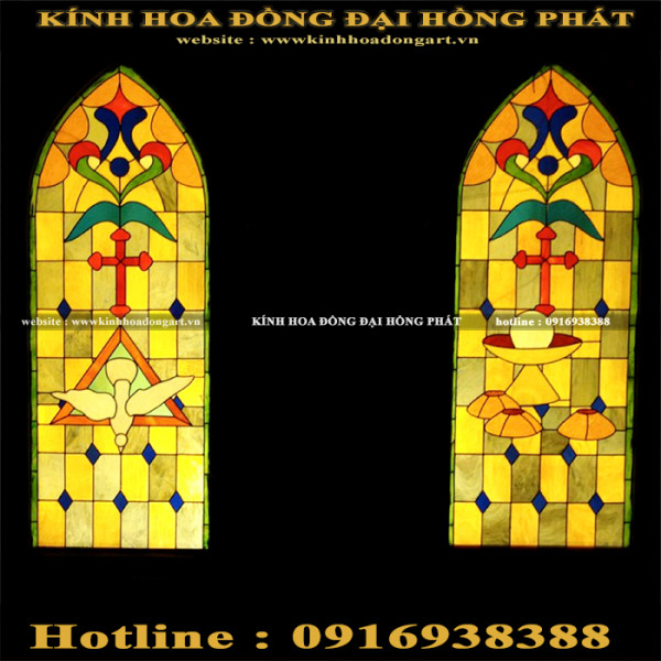 Kính nhà thờ KNT - 037