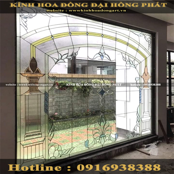 Vách kính hoa đồng VV - 005