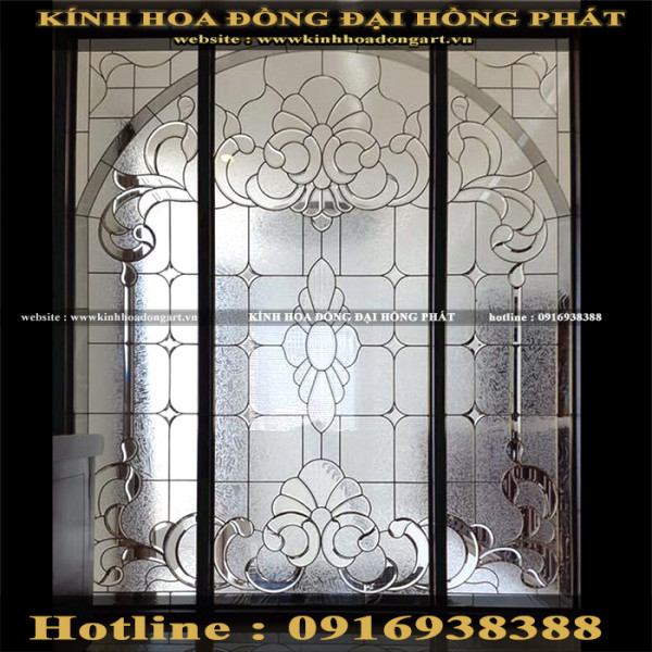 Vách kính hoa đồng VV - 031