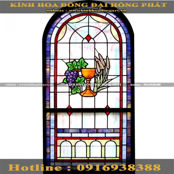 Kính nhà thờ KNT - 019